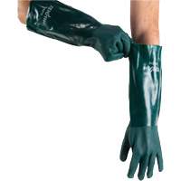 Gants verts &agrave; double enduit, 18" lo, PVC, Doublure en Jersey de coton, 70 mils Les Distributions ICE