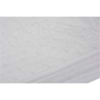 Feuilles absorbantes li&eacute;es, Huile seulement, 15" x 19", 10 gal. d'absorption Les Distributions ICE