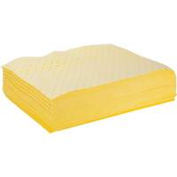 Feuilles absorbantes li&eacute;es, Mati&egrave;res dangereuses, 15" x 19", 8 gal. d'absorption Les Distributions ICE