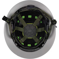 Casque Fibre Metal de style escalade avec bordure compl&egrave;te, R&eacute;pond aux normes CSA type 2, Suspension Rochet, Ventil&eacute; Les Distributions ICE