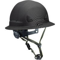 Casque Fibre Metal de style escalade avec bordure compl&egrave;te, R&eacute;pond aux normes CSA type 2, Suspension Rochet, Non ventil&eacute; Les Distributions ICE