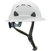 Casque Fibre Metal de style escalade avec bordure compl&egrave;te, R&eacute;pond aux normes CSA type 2, Suspension Rochet, Ventil&eacute; Les Distributions ICE