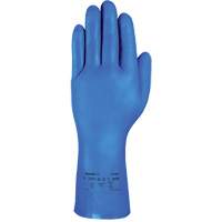 Gants r&eacute;sistants aux produits chimiques bleus pour usage moyen AlphaTec 37-501, Taille 7, 13" lo, Nitrile, 16,5-mil Les Distributions ICE