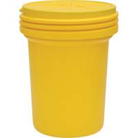 Lab Pack Plastic Barrel Drum with Screw-On Lid, 30 US gal., Mobile/Stationary Les Distributions ICE