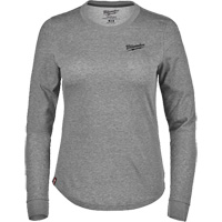 FREEFLEX Long-Sleeve Hybrid T-Shirt, Women's, X-Small, Grey Les Distributions ICE