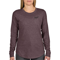 FREEFLEX Long-Sleeve Hybrid T-Shirt, Women's, X-Small, Purple Les Distributions ICE
