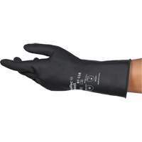 Gants r&eacute;sistants aux produits chimiques AlphaTec 87-118, Taille Petit/7, 12,6" lo, Latex de caoutchouc, Doublure en Coton, 31-mil Les Distributions ICE