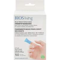 Bandages bleus, Bout de doigt, 3", Tissu d&eacute;tectable, St&eacute;rile Les Distributions ICE