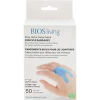 Bandages bleus, Jointures, 3", Tissu d&eacute;tectable, St&eacute;rile Les Distributions ICE