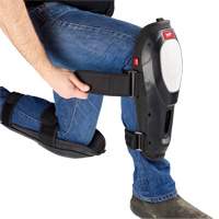 Dynamic Flooring Knee Pad, Hook and Loop Style, Plastic Caps, Foam Pads Les Distributions ICE