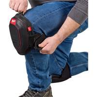 High-Mobility Knee Pad, Hook and Loop Style, Plastic Caps, Foam Pads Les Distributions ICE