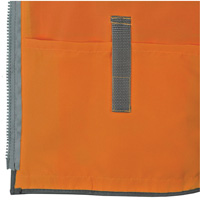 Veste de s&eacute;curit&eacute; pour arpenteur Pioneer avec fermeture &agrave; glissi&egrave;re et dos en maille, Orange haute visibilit&eacute;, Petit, Polyester Les Distributions ICE