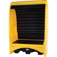 2-Drum Hard Cover Spill Pallet, 43.11" L x 61.61" W x 83.07" H, 1433 lbs. Load Capacity Les Distributions ICE