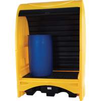 2-Drum Hard Cover Spill Pallet, 43.11" L x 61.61" W x 83.07" H, 1433 lbs. Load Capacity Les Distributions ICE