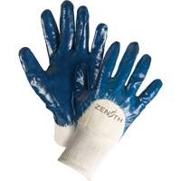 Medium-Weight Interlock Lined Gloves, 9/Large, Nitrile Coating, Cotton Shell Les Distributions ICE