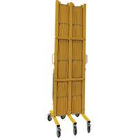Expandable Barrier, 84" H x 20' L, Yellow Les Distributions ICE