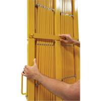 Expandable Barrier, 84" H x 20' L, Yellow Les Distributions ICE