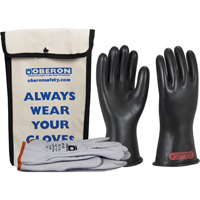 Ensemble de gants en caoutchouc pour l'&eacute;lectricit&eacute; de classe 0, 8, 11" lo, 20 cal/cm², NFPA 70E Les Distributions ICE