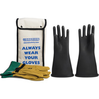 Ensemble de gants en caoutchouc pour l'&eacute;lectricit&eacute; de classe 2, 9, 14" lo, 37 cal/cm², NFPA 70E Les Distributions ICE