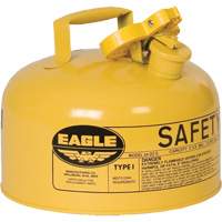 Safety Can for Diesel, Type I, Galvanized Steel, 2 US gal., Yellow, FM Approved/UL/ULC Listed Les Distributions ICE
