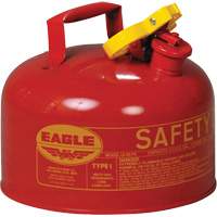 Safety Can for Flammables, Type I, Galvanized Steel, 2.5 US gal., Red, FM Approved/UL/ULC Listed Les Distributions ICE