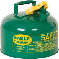 Safety Can for Combustibles, Type I, Galvanized Steel, 2.5 US gal., Green, FM Approved/UL/ULC Listed Les Distributions ICE