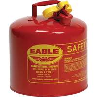 Safety Can for Flammables, Type I, Galvanized Steel, 5 US gal., Red, FM Approved/UL/ULC Listed Les Distributions ICE