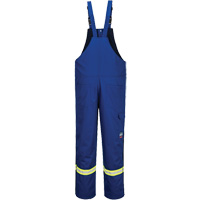 Bizflame&reg; 88/12 Insulated Bib Pants, Cotton/Nylon, Small, Blue Les Distributions ICE