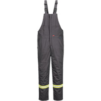 Bizflame&reg; 88/12 Insulated Bib Pants, Cotton/Nylon, Small, Grey Les Distributions ICE