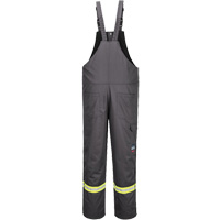 Bizflame&reg; 88/12 Insulated Bib Pants, Cotton/Nylon, Small, Grey Les Distributions ICE