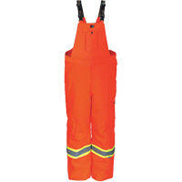 Combinaison robuste trilob&eacute;e ignifug&eacute;e anti-d&eacute;chirure de 300D Journeyman, Polyester, Petit, Orange haute visibilit&eacute; Les Distributions ICE