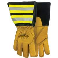 Powerline Water-Resistant Gloves, Leather, Medium Les Distributions ICE