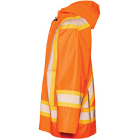 R804 Hurricane Rain Jacket, Small, High Visibility Orange Les Distributions ICE