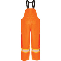 R805 Hurricane Bib Pants, Small, High Visibility Orange Les Distributions ICE