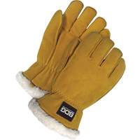 Driver's Gloves, Medium, Split Deerskin Palm, Sherpa Inner Lining Les Distributions ICE
