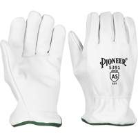 Cut-Resistant Driver's Gloves, Small, Grain Goatskin Palm Les Distributions ICE