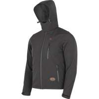 Veste chauffante Softshell, Hommes, Petit, Noir Les Distributions ICE