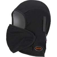 Pioneer 766A Flame-Resistant Quilted Hard Hat Liner with Detachable Mouthpiece, Black/Grey, Cotton/FR-Tech&reg;/Modacrylic/Nylon Les Distributions ICE