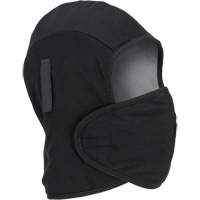 Pioneer 766A Flame-Resistant Quilted Hard Hat Liner with Detachable Mouthpiece, Black/Grey, Cotton/FR-Tech&reg;/Modacrylic/Nylon Les Distributions ICE