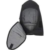 Pioneer 766A Flame-Resistant Quilted Hard Hat Liner with Detachable Mouthpiece, Black/Grey, Cotton/FR-Tech&reg;/Modacrylic/Nylon Les Distributions ICE