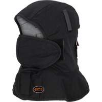 Pioneer 765A Flame-Resistant Quilted Hard Hat Liner with Long Neck & Detachable Mouthpiece, Black/Grey, Cotton/FR-Tech&reg;/Modacrylic/Nylon Les Distributions ICE