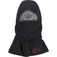 Pioneer 765A Flame-Resistant Quilted Hard Hat Liner with Long Neck & Detachable Mouthpiece, Black/Grey, Cotton/FR-Tech&reg;/Modacrylic/Nylon Les Distributions ICE