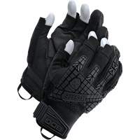 X-Site&reg; Impact Trigger Finger Gloves, Suede Palm, Size X-Small Les Distributions ICE