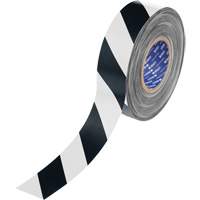 Ruban de marquage pour plancher ToughStripe Max, 2" x 100', Polyester, Noir et blanc Les Distributions ICE