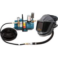 Syst&egrave;me de soudage &agrave; bouclier &agrave; air fourni et &agrave; visi&egrave;re rabattable MAXSHIELD pour 1 travailleur Les Distributions ICE