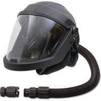 Masque respiratoire &agrave; adduction d'air et casque avec valve anti-refoulement DEFENDER, Universel, Pi&egrave;ce faciale Les Distributions ICE