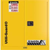 Armoire de s&eacute;curit&eacute; pour produits inflammables Utili-Guard+, 30 gal., 1 Porte(s), 43" La x 44" h x 22" p Les Distributions ICE