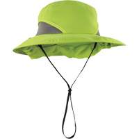 Chapeau de garde forestier 8934 Chill-Its avec prot&egrave;ge-nuque, petit/moyen, Lime haute visibilit&eacute; Les Distributions ICE
