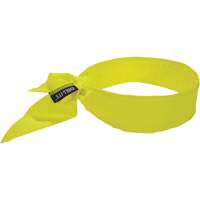 Chill-Its 6702 Cooling Headband with Embedded Polymers & Tie Closure, High Visibilty Lime-Yellow Les Distributions ICE