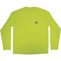 Chemise de refroidissement &agrave; manches longues avec protection solaire et UV Chill-Its 6689, Jaune lime haute visibilit&eacute;, Petit Les Distributions ICE